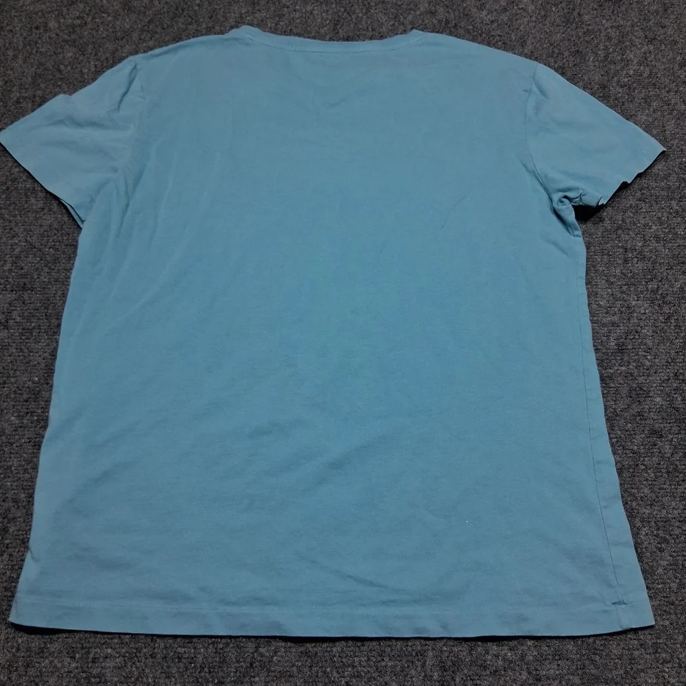 Polo Ralph Lauren Shirt Mens Size Small Basic Casual Blue with Yellow‎ Logo